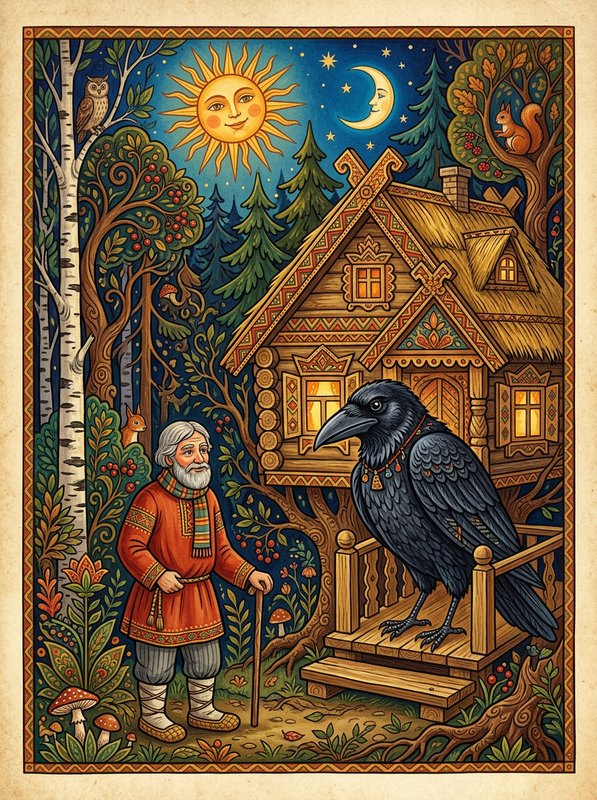 Солнце, Месяц и Ворон Воронович