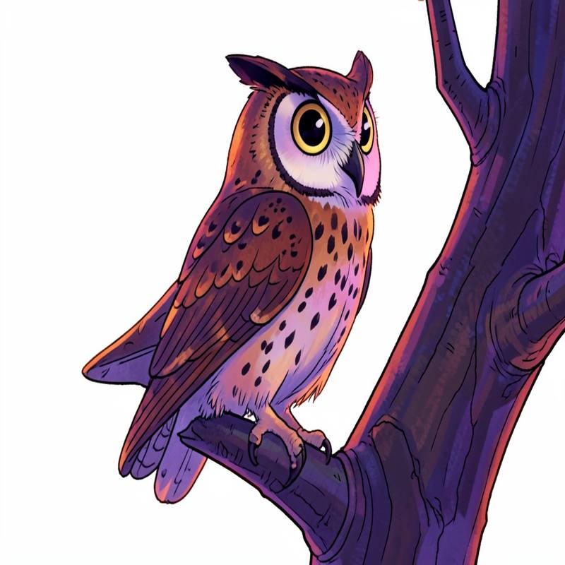 Раскраски – Сова