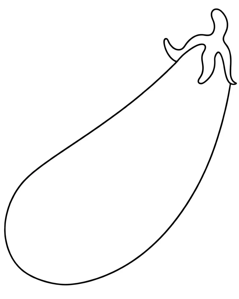 Раскраска – Спелый баклажан