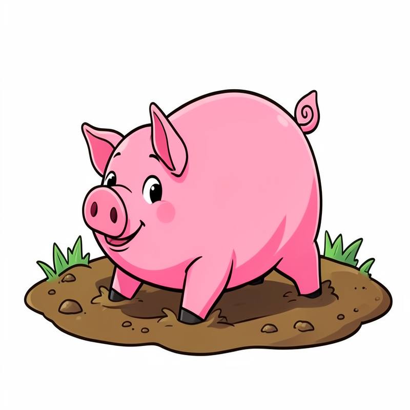 Раскраски – Свинья