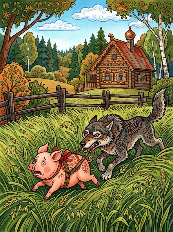 Свинья и волк