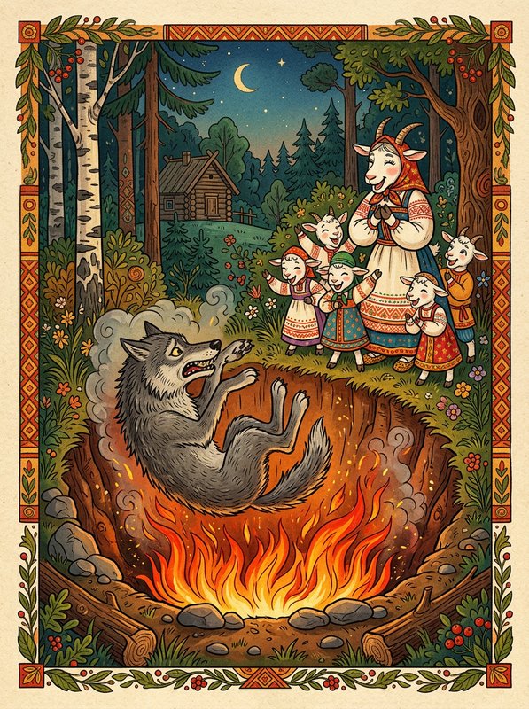 Волк и коза