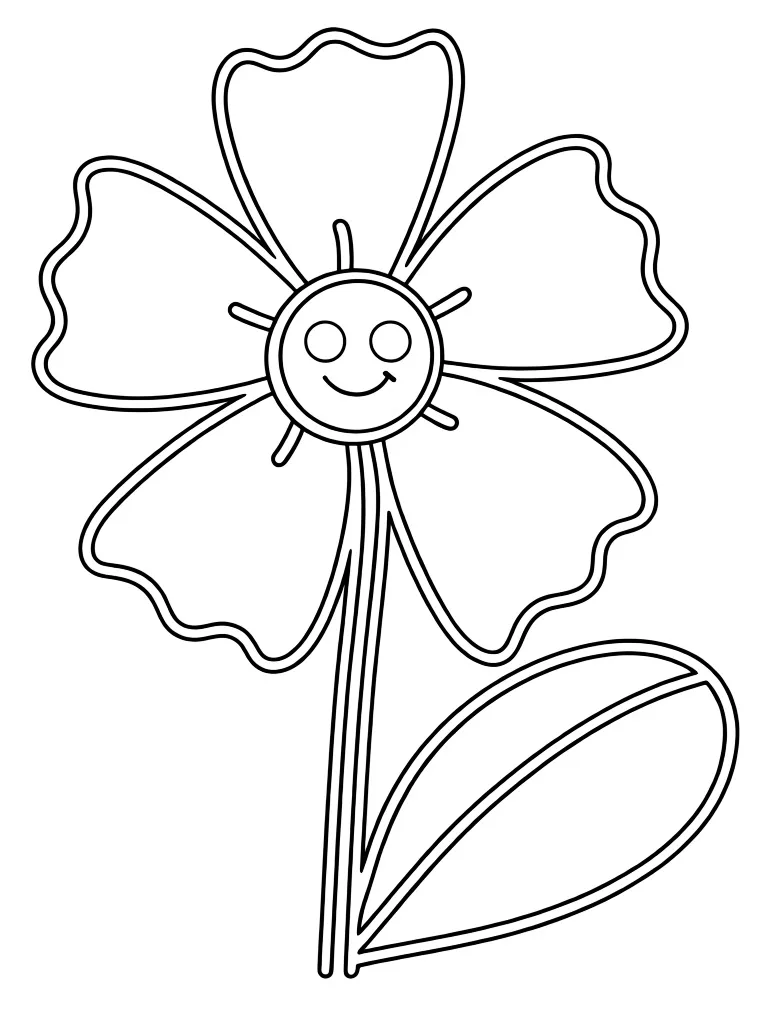 Раскраска – Волшебная ромашка