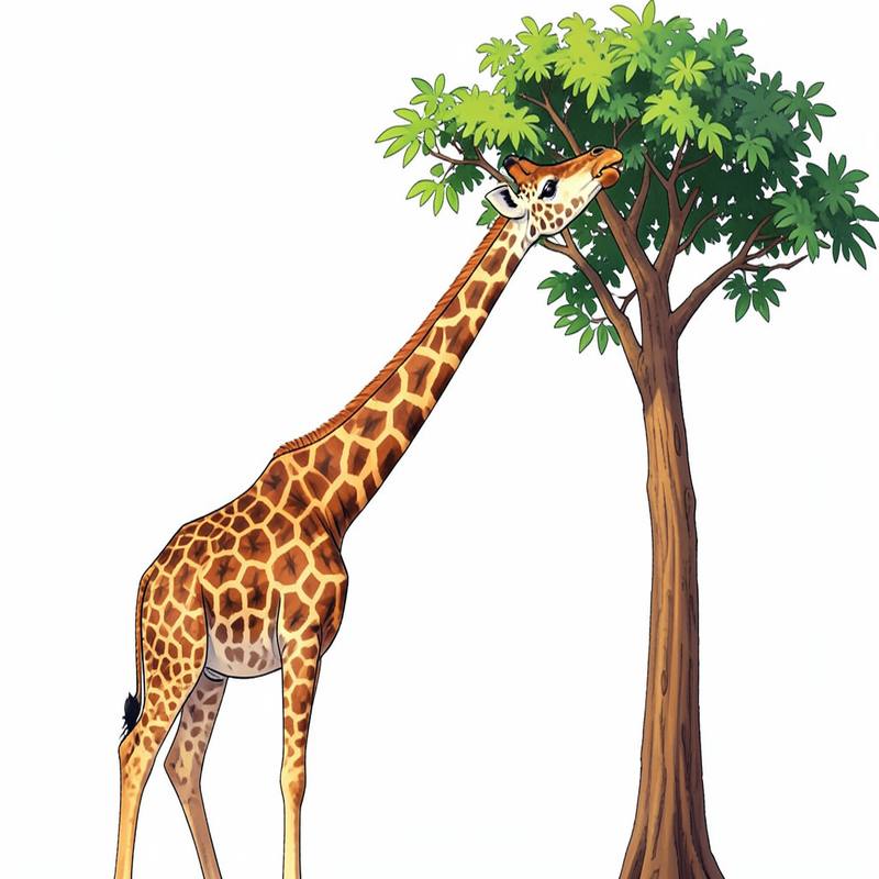 Раскраски – Жираф